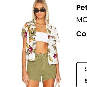 Tropical Floral Button-Up Shirt